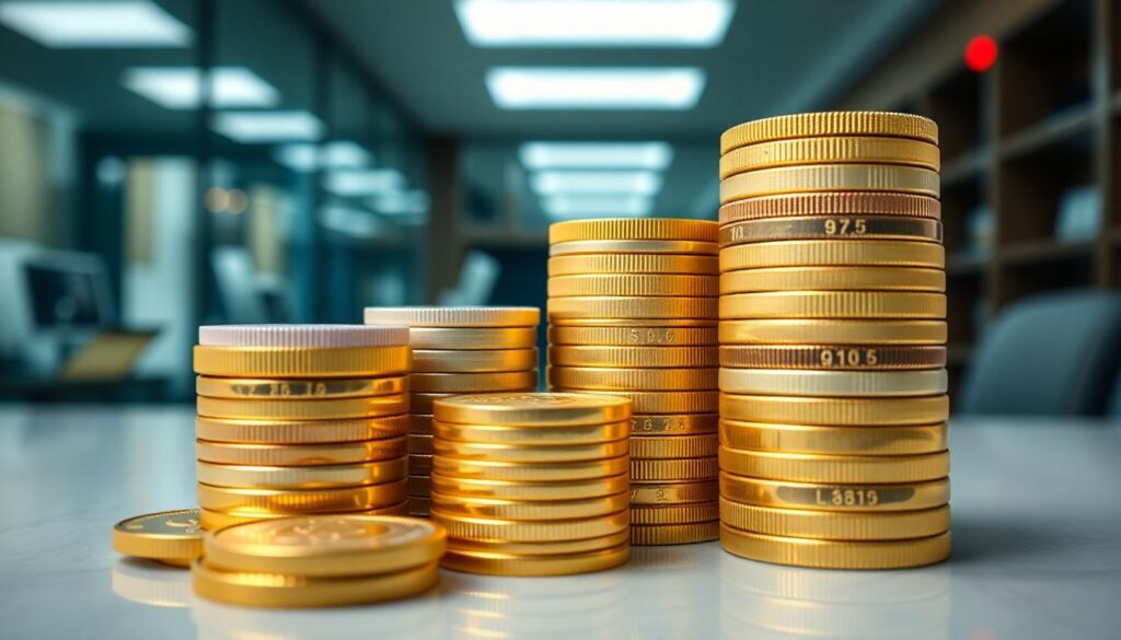 Инвестиции в драгоценные металлы: золото, серебро, платина, палладий. - иллюстрация